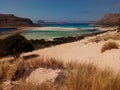 Panoramic view of Balos Beach. Crete Island. Greece