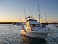 Beach in the Formentera island with yacht in the water anchored Royalty Free Stock Photo