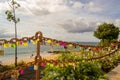 Beach front love padlocks