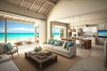 beach front villa with open floor plan and modern furnishings, providing the ultimate in comfort and luxury