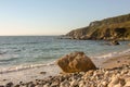 a beach full of rocks in the north coast of Spain Royalty Free Stock Photo