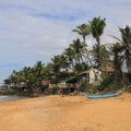Beach between Galle and Bossa Royalty Free Stock Photo