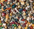 Beach tumbled gemstones