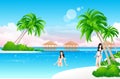 Beach girls Royalty Free Stock Photo