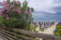 Beach of Giulianova, Abruzzo, Italy, at summer Royalty Free Stock Photo