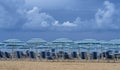 Beach of Giulianova, Abruzzo, Italy, at summer Royalty Free Stock Photo