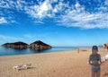 A Beach-goer on North Bay, San Carlos, Mexico