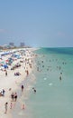 Beach goers at Pensacola Beach in Escambia County, Florida on the Gulf of Mexico, USA Royalty Free Stock Photo