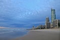 The beach at gold coast australia Royalty Free Stock Photo