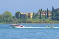 Beach in Gouvia marina, Corfu Royalty Free Stock Photo