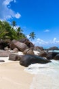 Beach with granite boulders at Silhouette Island