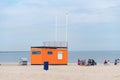 Beach guard post Royalty Free Stock Photo