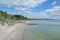 Beach of Haffkrug,baltic Sea,Germany Royalty Free Stock Photo