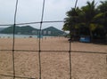 Beach in Haikou, Hainan in China. Royalty Free Stock Photo