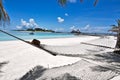 Beach Hammock Maldives Royalty Free Stock Photo