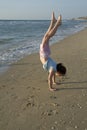 Beach handstand Royalty Free Stock Photo