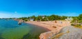 Beach at Hanko in Finland during a sunny day