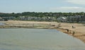 Beach and Harbor View at North Berwick, Scotland Royalty Free Stock Photo