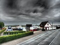 Beach and harbor of zingst in germany Royalty Free Stock Photo
