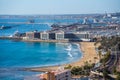 Beach and harbour of Alicante, Spain