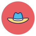 Beach hat, cap Vector Icon which can easily edit