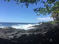 On a beach in Hawaii. Thankful to call this place home