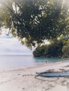 Beach in Haya Village, Tehoru District, Maluku - Indonesia. Royalty Free Stock Photo