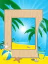 Beach holiday picutre frame