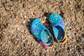 Beach holiday sandals Royalty Free Stock Photo