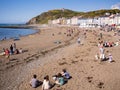 Seaside Beach Holiday in Wales, UK Royalty Free Stock Photo