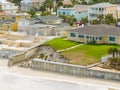 Beach homes collapse aftermath Hurricane Nicole Daytona Florida