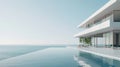 Beach house architecture with modern Royalty Free Stock Photo