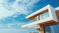 Beach house architecture with modern Royalty Free Stock Photo