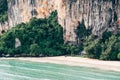 Beach house by the cliff. Royalty Free Stock Photo