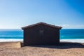 Beach house on the ocean coast Royalty Free Stock Photo