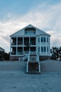 Beach house during a sunset Royalty Free Stock Photo