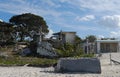 Beach houses in chelem mexico Royalty Free Stock Photo