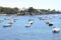 Beach houses and ships in Cadaques