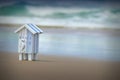 Beach Hut Background Royalty Free Stock Photo