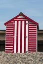 Beach Hut at Seaton, Devon, UK.