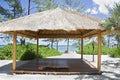 Beach hut on tropical island Royalty Free Stock Photo