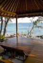 Beach hut on tropical island Royalty Free Stock Photo