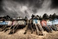 Beach huts Royalty Free Stock Photo