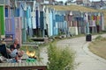 Beach huts bbq