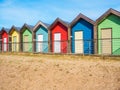 Beach Huts At Blyth Royalty Free Stock Photo