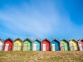 Beach Huts At Blyth Royalty Free Stock Photo