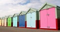 Beach Huts on Brighton seafront Royalty Free Stock Photo