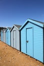 Beach huts in Charmouth