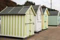 Beach huts Coast UK Royalty Free Stock Photo