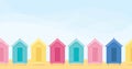 Beach Huts Royalty Free Stock Photo